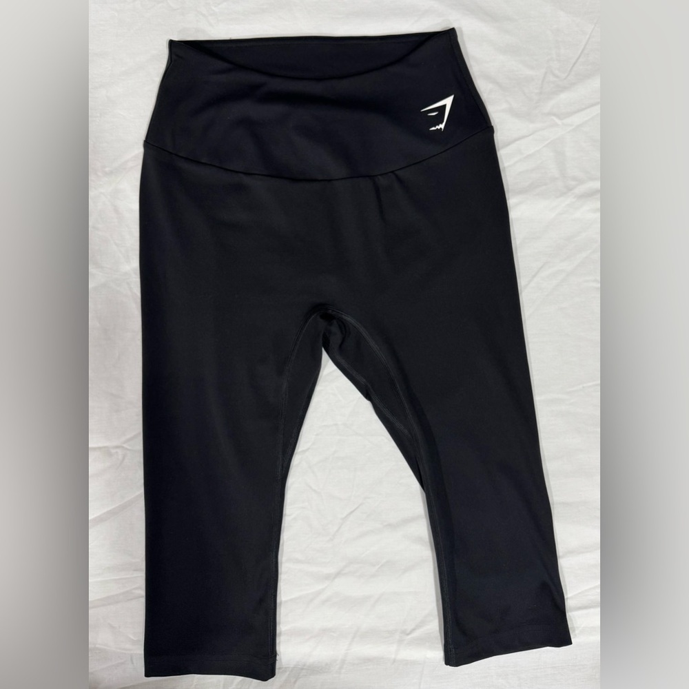 Gymshark Black Leggings Wide Waistband Performance